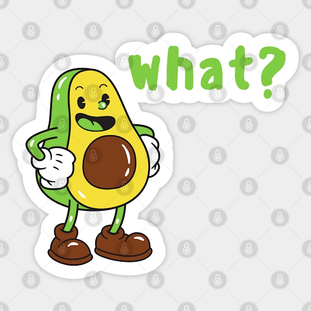 Avocado Sticker by dineshv